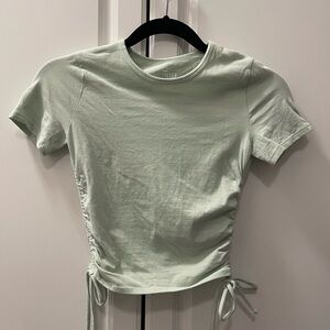Hollister Baby tee- Xs- Light green